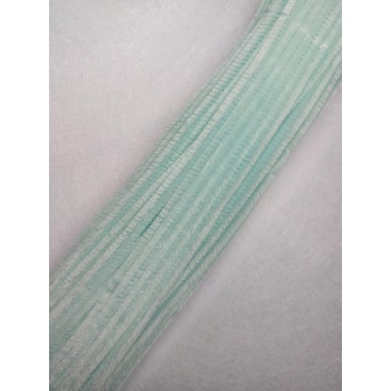 Проволока синельная 30 см цв. мятный, цена за 10 шт